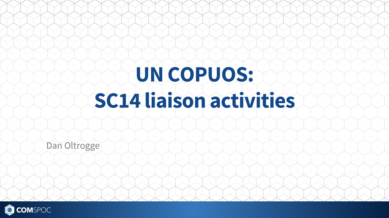 2025 Standards Updates for UNOOSA - Presentation