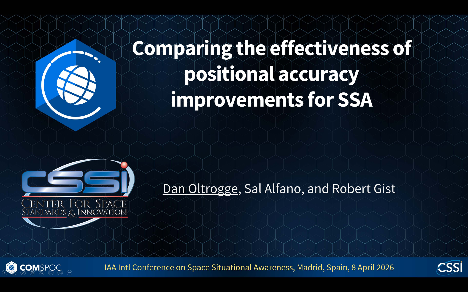 Comparing the effectiveness of positional accuracy improvements - Presentation