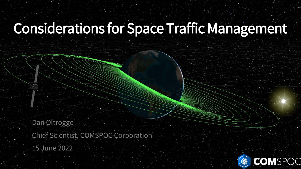 Considerations for Space Traffic Management - Presentation