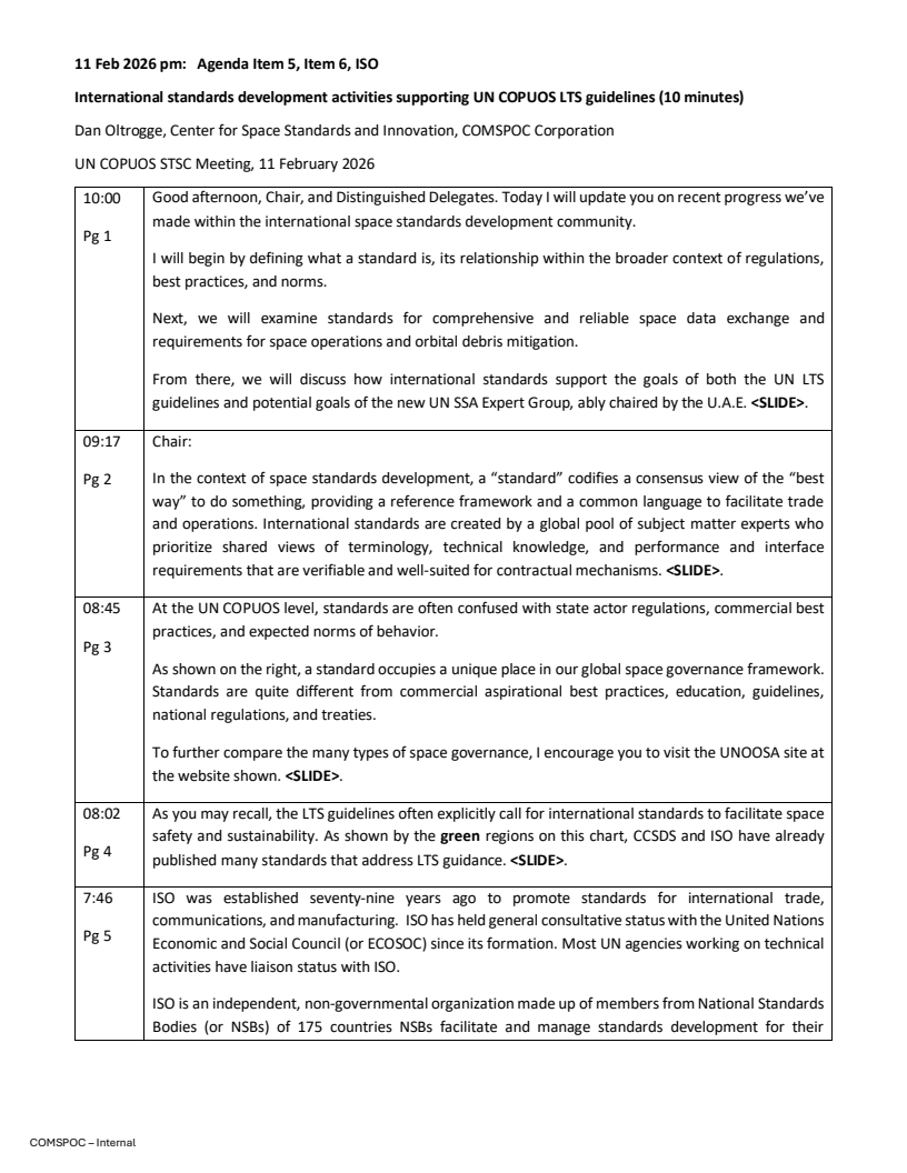 International standards development activities supporting orbital debris mitigation and sustainability - Paper