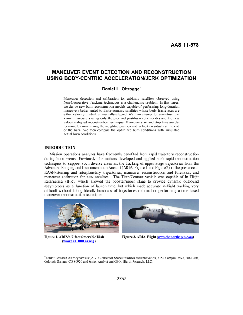 Maneuver event detection and reconstruction using body-centric acceleration/jerk optimization - Paper