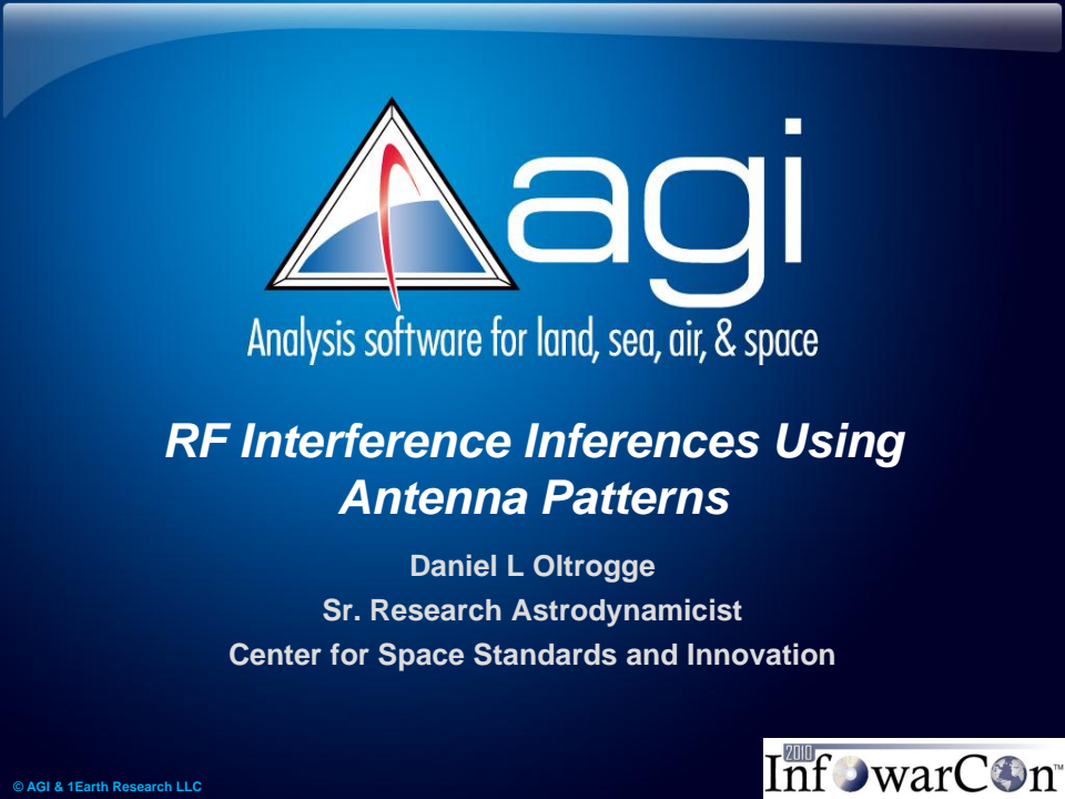 RF Interference Inferences Using Antenna Patterns - Presentation