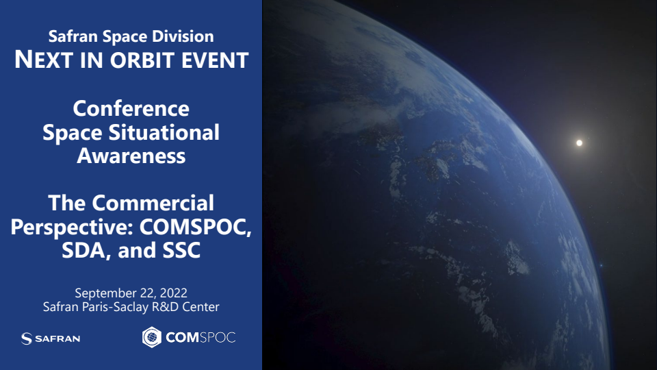 Space Situational Awareness from the Commercial Perspective: COMSPOC, SDA, and SSC - Presentation