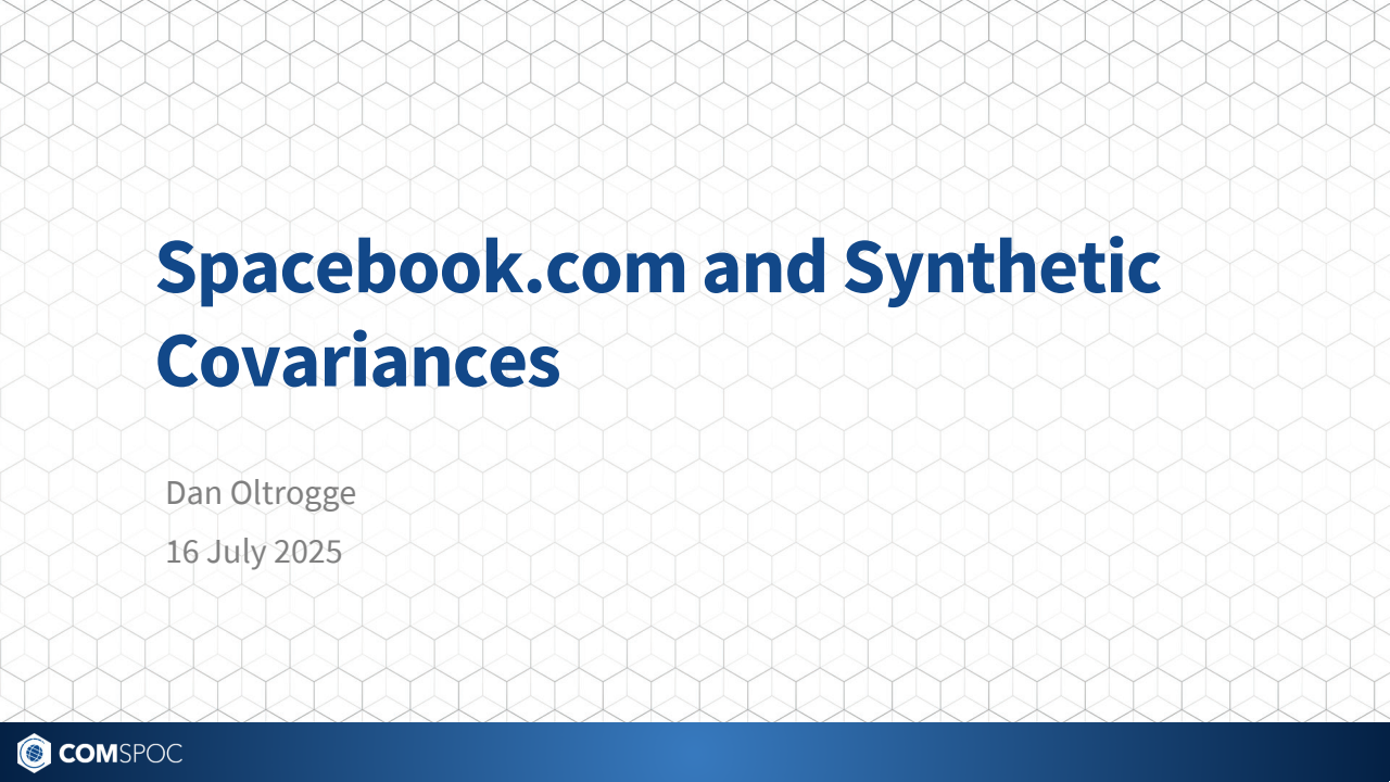 Spacebook.com and Synthetic Covariances - Presentation