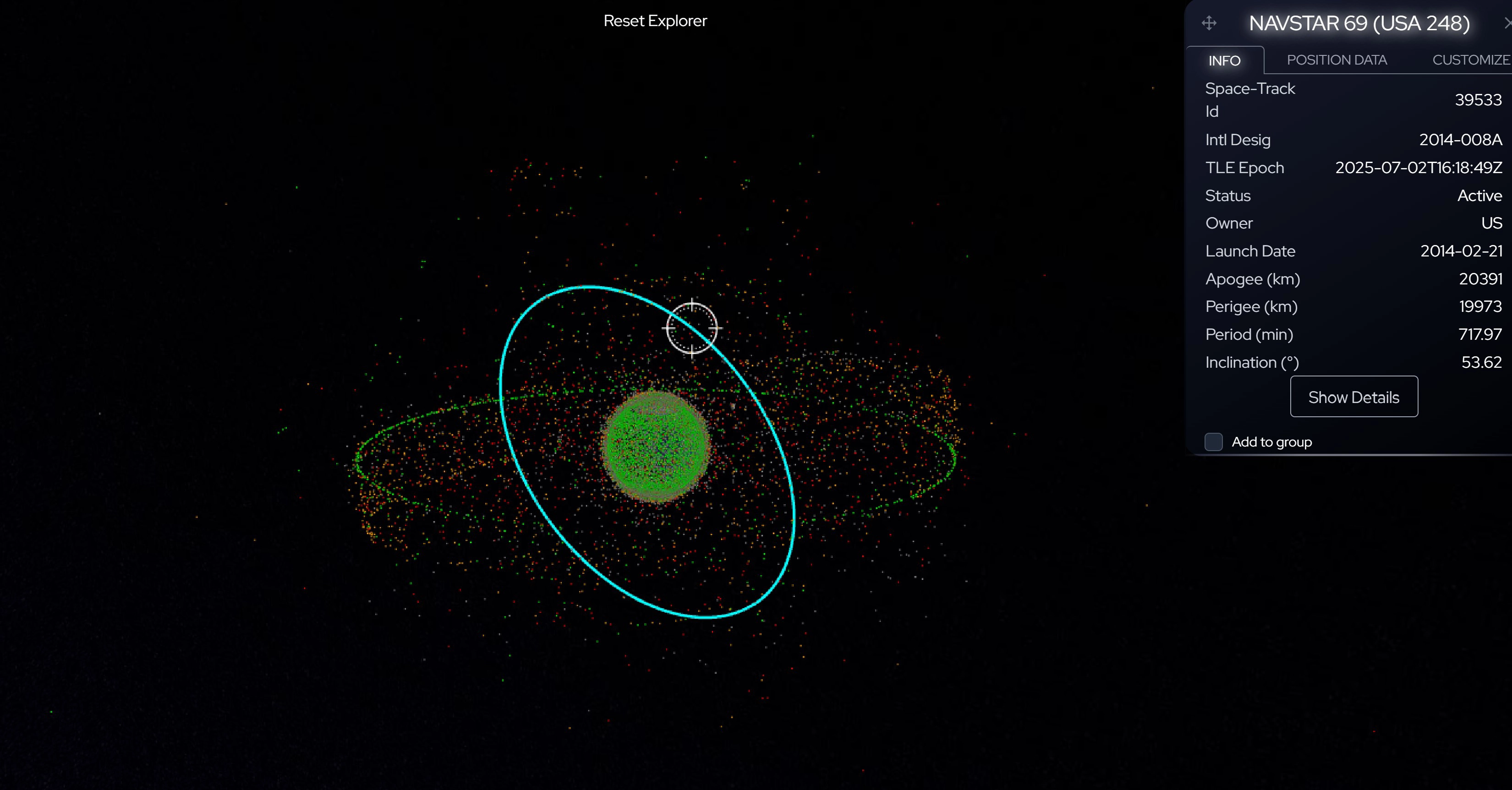 Spacebook showcasing visualization features